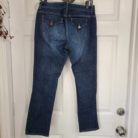 (877) Simply Vera by Vera Wang Woman's Boot Cut Jeans, Size: 4 Color: Blue - Picture 14 of 15